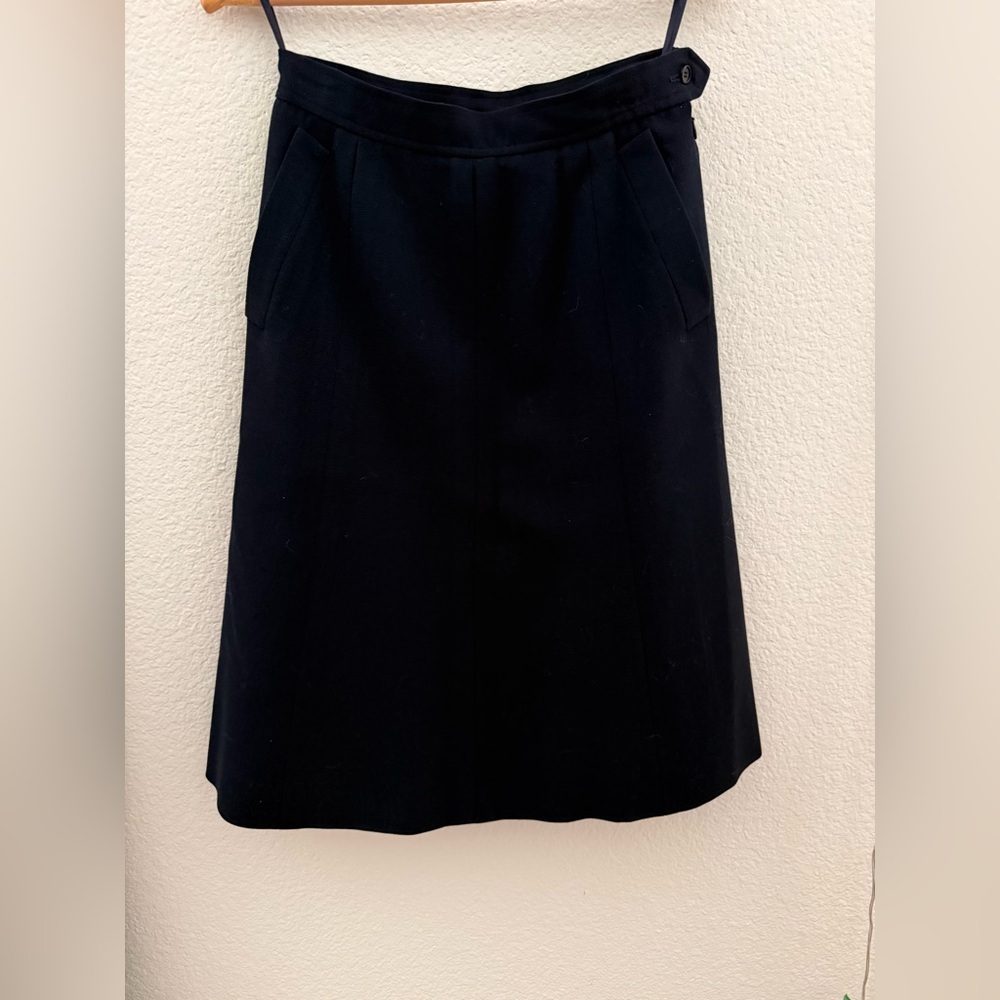 Yves Saint Laurent navy skirt
